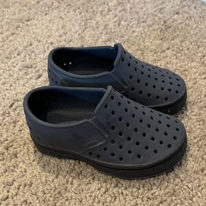 Native Kids Navy Slip-On Loafers